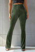 'Ruth' Ribbed High Waist Flare Pants - Celes Fashion